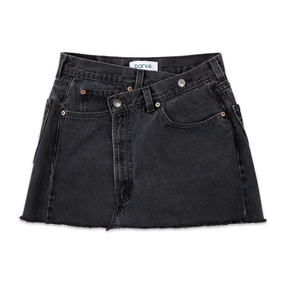 Parke Black Crossover Skirt